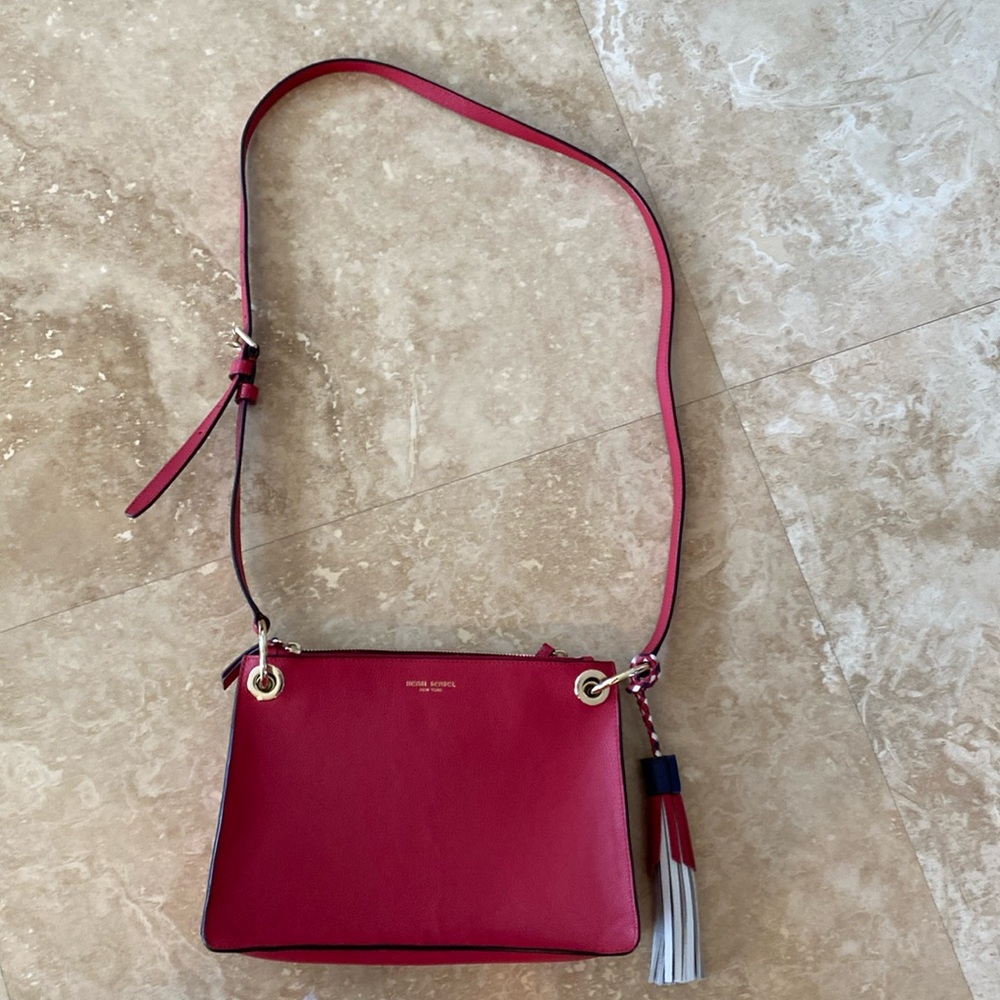 Henri Bendel red crossbody bag